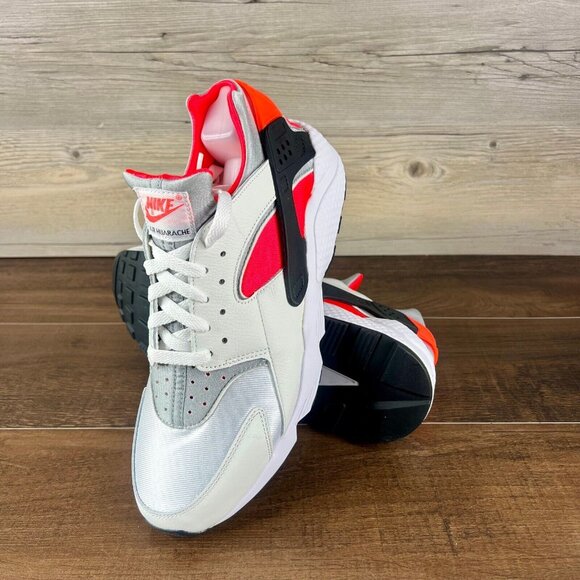 Nike Air Huarache Icons Infrared Mens Size 10 White Metallic Silver DX4259 100